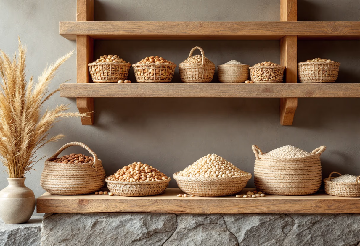 image of organic food section (for a grocery store)